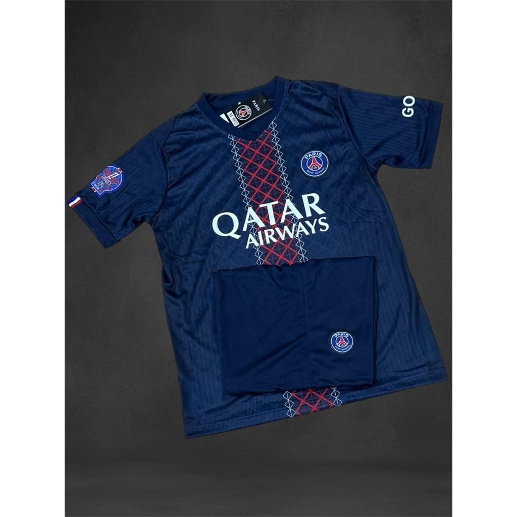ชุดบอล Paris-SG Season2025/26 แขนสั้น ฤดูกาลใหม่ ชุดฟุตบอลผู้ใหญ่ เสื้อ + กางเกง