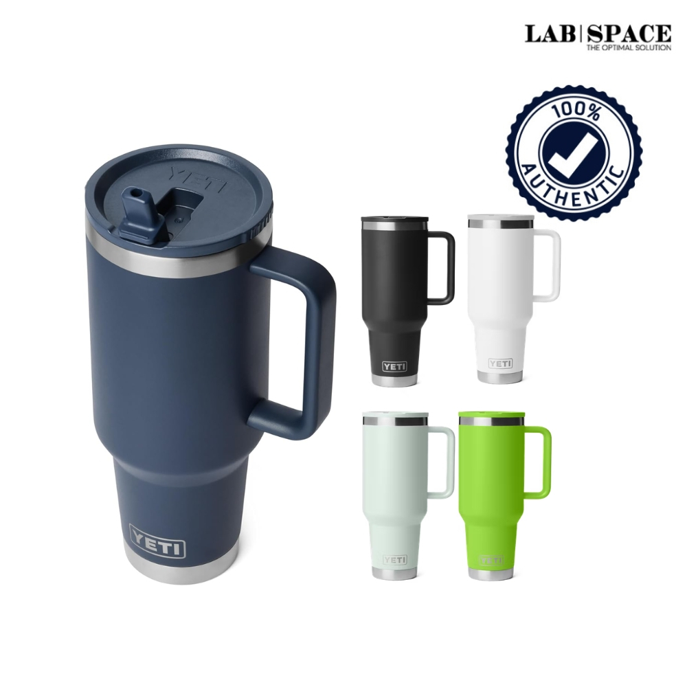 YETI RAMBLER 40 OZ TRAVEL STRAW MUG WITH COLOR-MATCHED STRAW LID