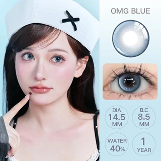 （COD）คอนแทคเลนส์ Yilala สีม่วง/น้ำเงินจำนวนมาก เส้นผ่านศูนย์กลาง 14.0~14.5 มม
