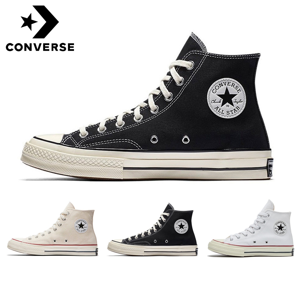 [จัดส่งด่วน] Converse All Star Chuck 1970s High Top รองเท้าผ้าใบ คอนเวิร์ส สไตล์คลาสสิกรองเท้าผ้าใบ Unisex Black low top