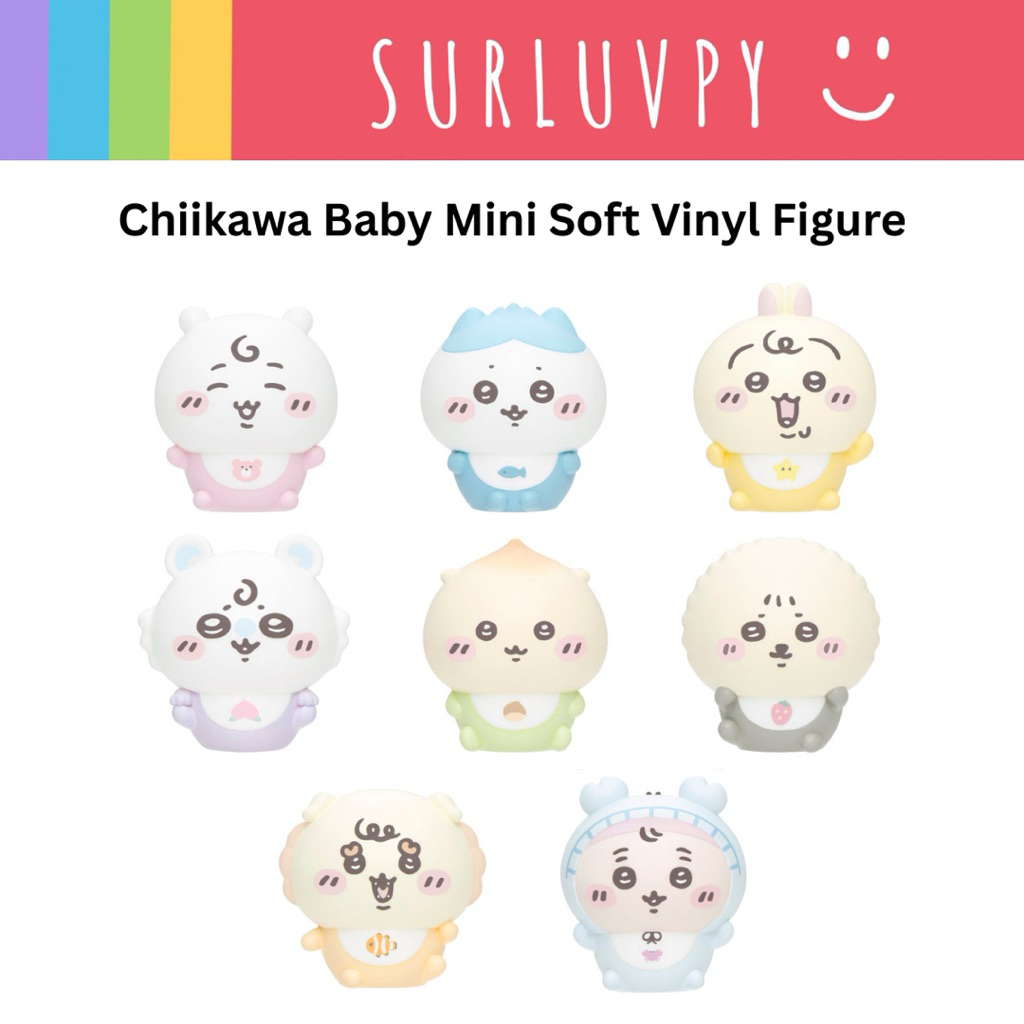 [ พร้อมส่ง แบบสุ่ม] Chiikawa Baby Mini Soft Vinyl Figure Collection โมเดล ชีคาวะ เบบี้จิ๋ว สวมนิ้วได้