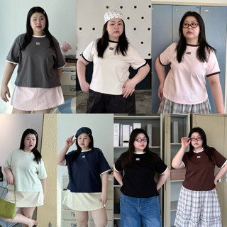 Ringer Tee  (ผ้า Extrasoft) เสื้อยืดแต่งขอบ wendystore19