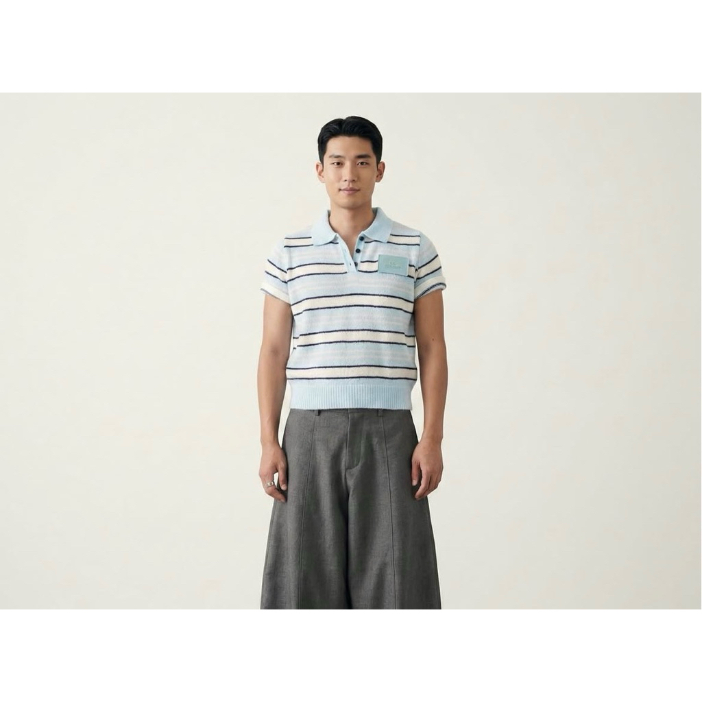 LL-LEELA SLIM POLO-เสื้อโปโลลาย