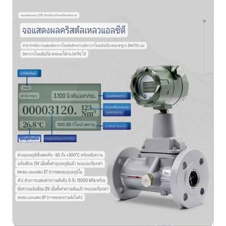Vortex Flow Meter เครื่องวัดอัตราการไหล สำหรับไอน้ำ ลม และแก๊ส แม่นยำ เสถียร…