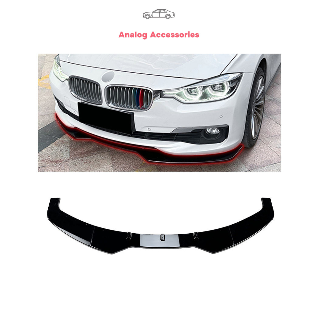 ลิ้นหน้า BMW F30 [2013-2019] กันชนหน้า การติดตั้งแบบไม่สูญเสีย ประกอบง่าย จัดส่งจากกรุงเทพ