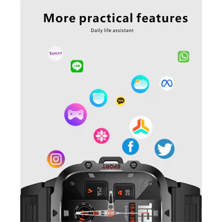 24H Ship 2026 Smart Watch Men Outdoor 2.01" Screen 3ATM Waterproof Watches Bluetooth Call Ai Voice Sport Smartwatch