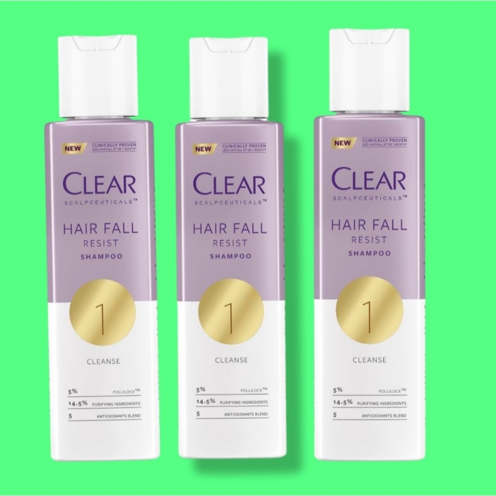 แชมพู เคลียร์ ลดผมร่วง สกาล์ปซูติคอลส์ Anti hair fall resist shampoo Clear 120ml scalpceuticals
