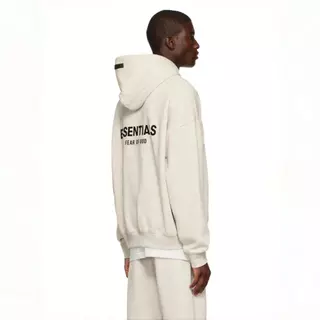 ส่วนลด 50 % Essentials SS22 Hoodie Fear of God เสื้อฮู้ด Logo กำมะหยี่ โอเวอร์ไซส์