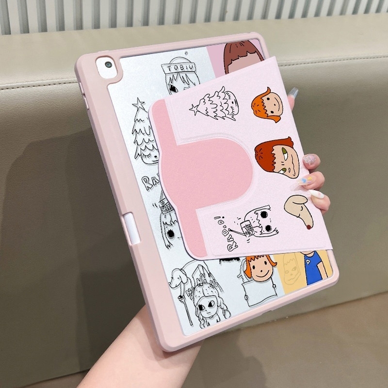 🚀จัดส่งทันที🚀เคสไอแพด การหมุน 360 องศา Zsiga Pro12.9 Air7 11 Air8 11/13 Gen12 Air5 การ์ตูน เคสipad