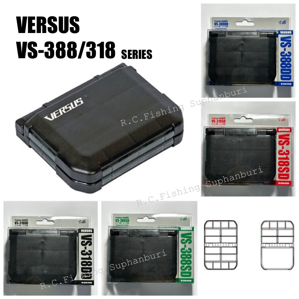 กล่องเก็บอุปกรณ์ตกปลา versus VS-318SD VS-318DD VS-388SD VS-388DD Tackle Case Compact Foldable Storag