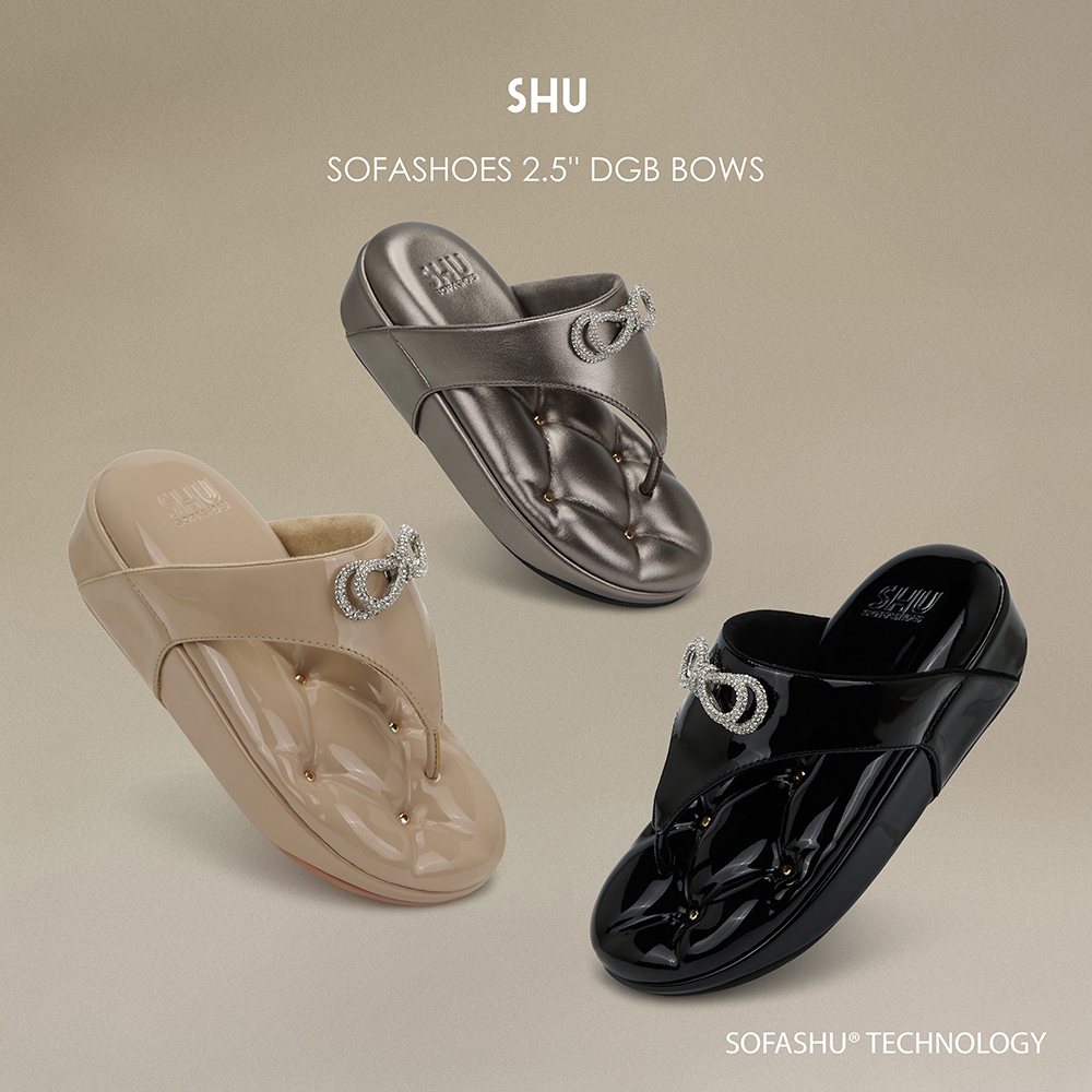 SHU SOFASHOES 2.5'' DGB BOWS รองเท้าแตะ