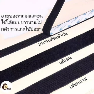 【ยาว 3 ม】ตีนตุ๊กแก ตีนตุ๊กแกแบบมีกาว 3Mแท้ สีดำ/สีขาว มีกาวอยู่ในตัว ตีนตุ๊กแกแท้ เมจิกเทป เวลโ ตีนตุ๊แก พร้อมส่ง