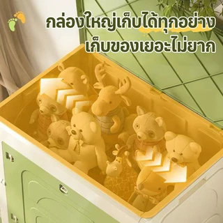 กล่องเก็บของพับได้ กล่องเก็บของเล่น กล่องเก็บของเก็บเสื้อผ้า การออกแบบประตู 3 ทาง
