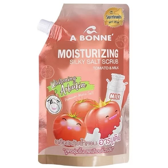(SALE EXP 07/26)สครับ เอบอนเน่ A bonne' เกลือขัดผิวTomato&milk