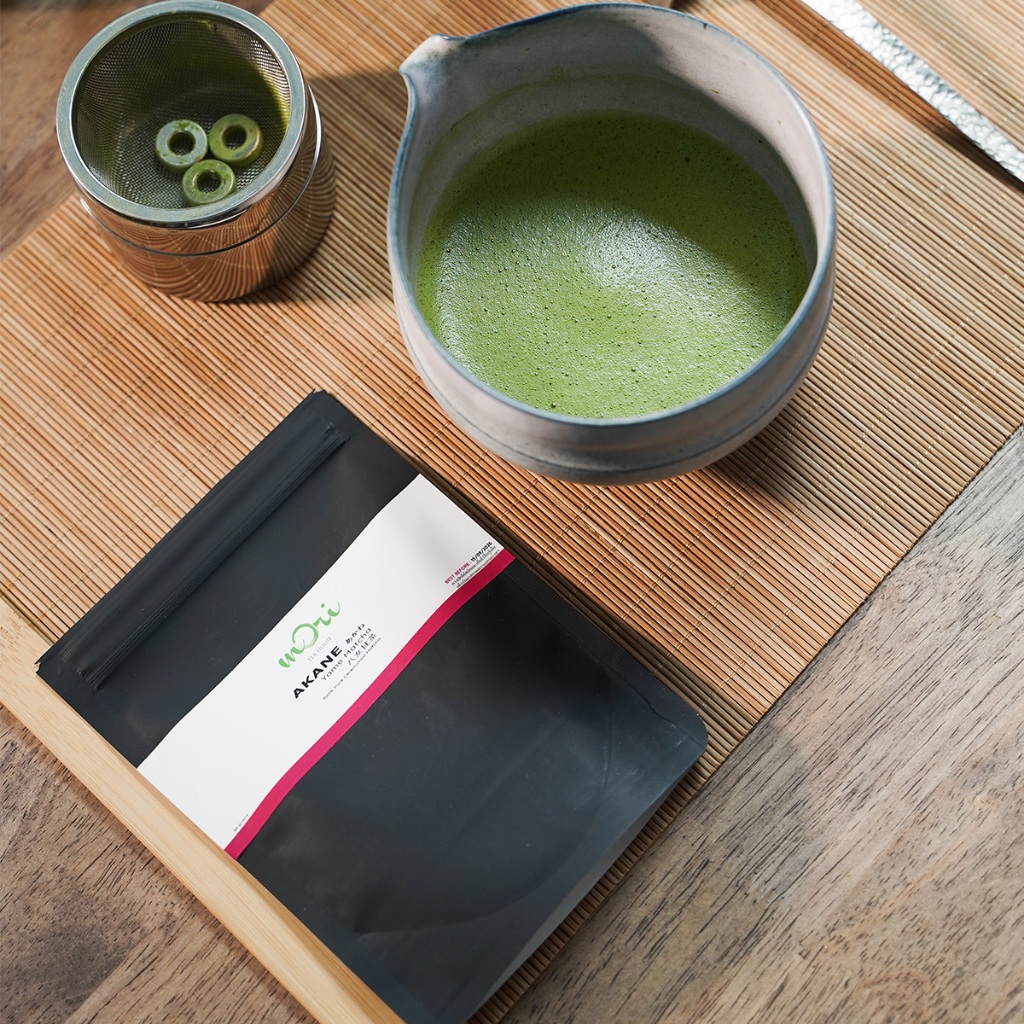 AKANE (あかね)Yame Matcha โทนถั่ว สโม๊ค I มัทฉะเกรดพิธีการ แบบซอง 30g. | Ceremonial Matcha | Mori Tea House