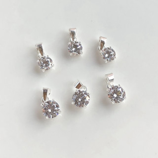 Diamond Pendant (เฉพาะจี้) | จี้เพชรเงินแท้ silver925 ขนาด 6…