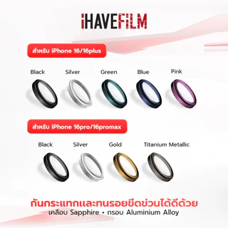 ฟิล์มกระจกเลนส์กล้อง iPhone ป้องกันรอย อลูมิเนียมเคลือบแซฟไฟร์ – iHAVEFiLM ฟิล์มพี่เปา