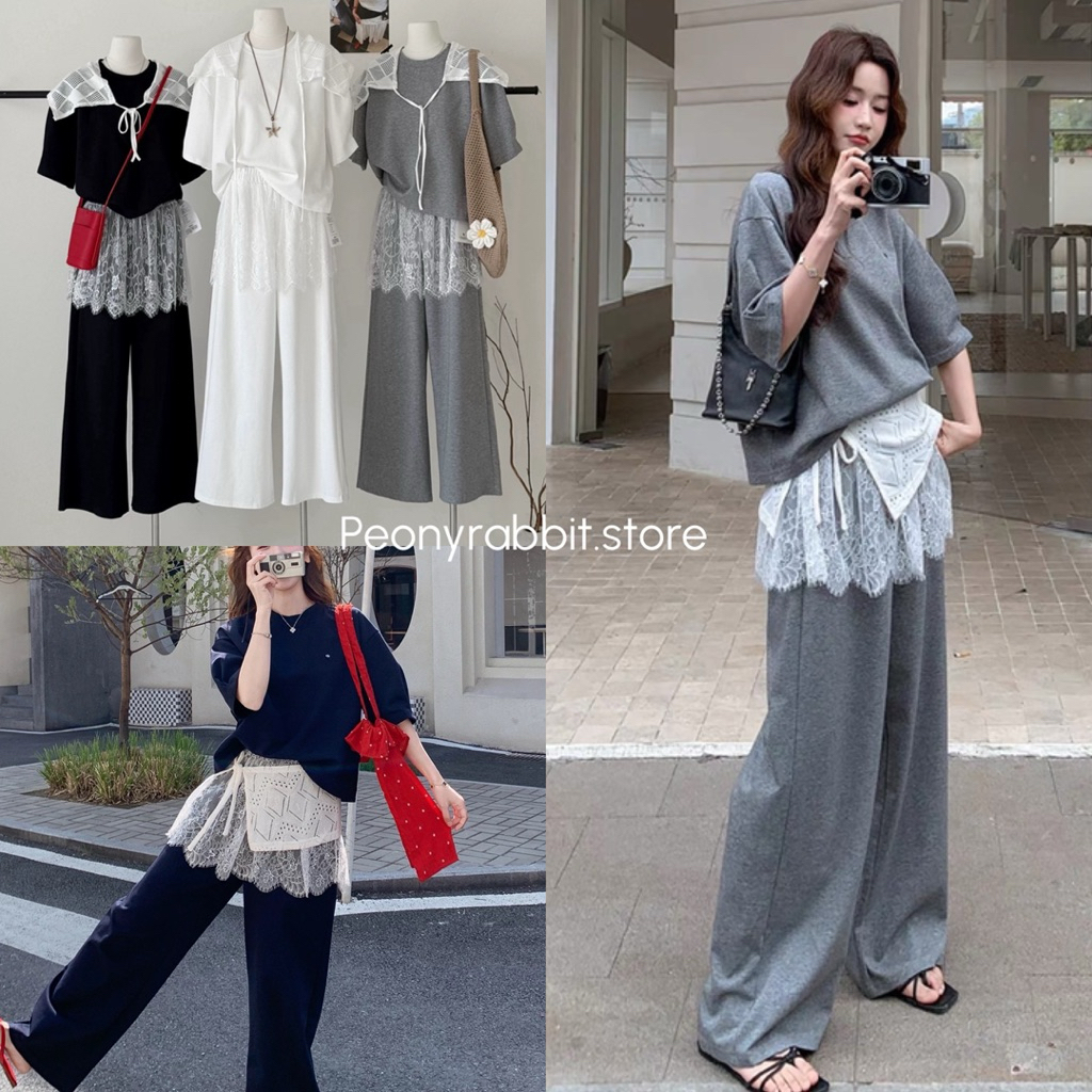 O Comfort is the new luxury ☁️ เซต 2 ชิ้นสุดมินิมอล ใส่สบายแต่ดูมีอะไร! ตัวเสื้อทรง Oversize มาพร้อม