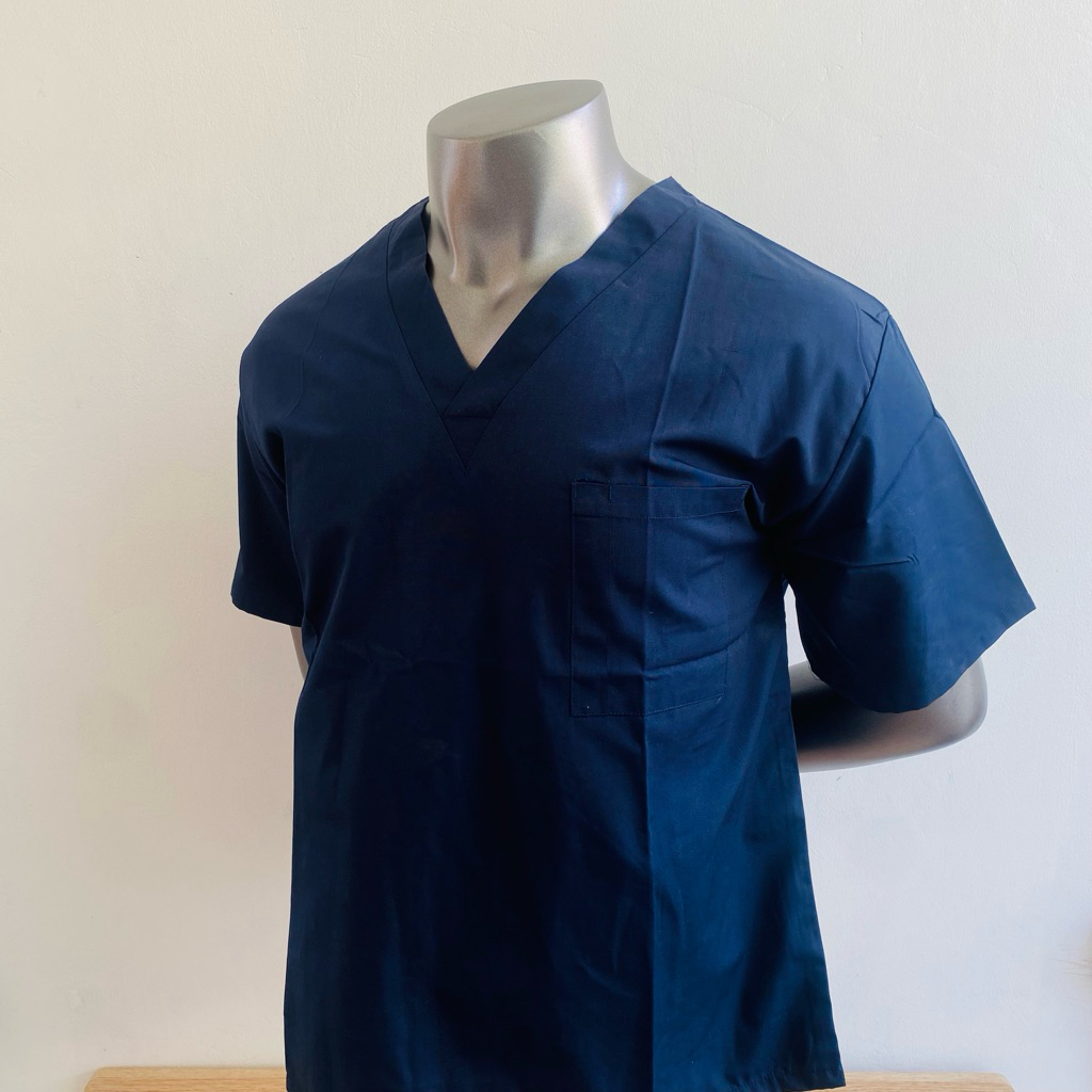 เสื้อสครับ 🔥 (Scrub Premium) คอวี งานผลิตเกินออเดอร์ ปล่อยราคาถูก เนื้อผ้าดี เกรดส่งออก