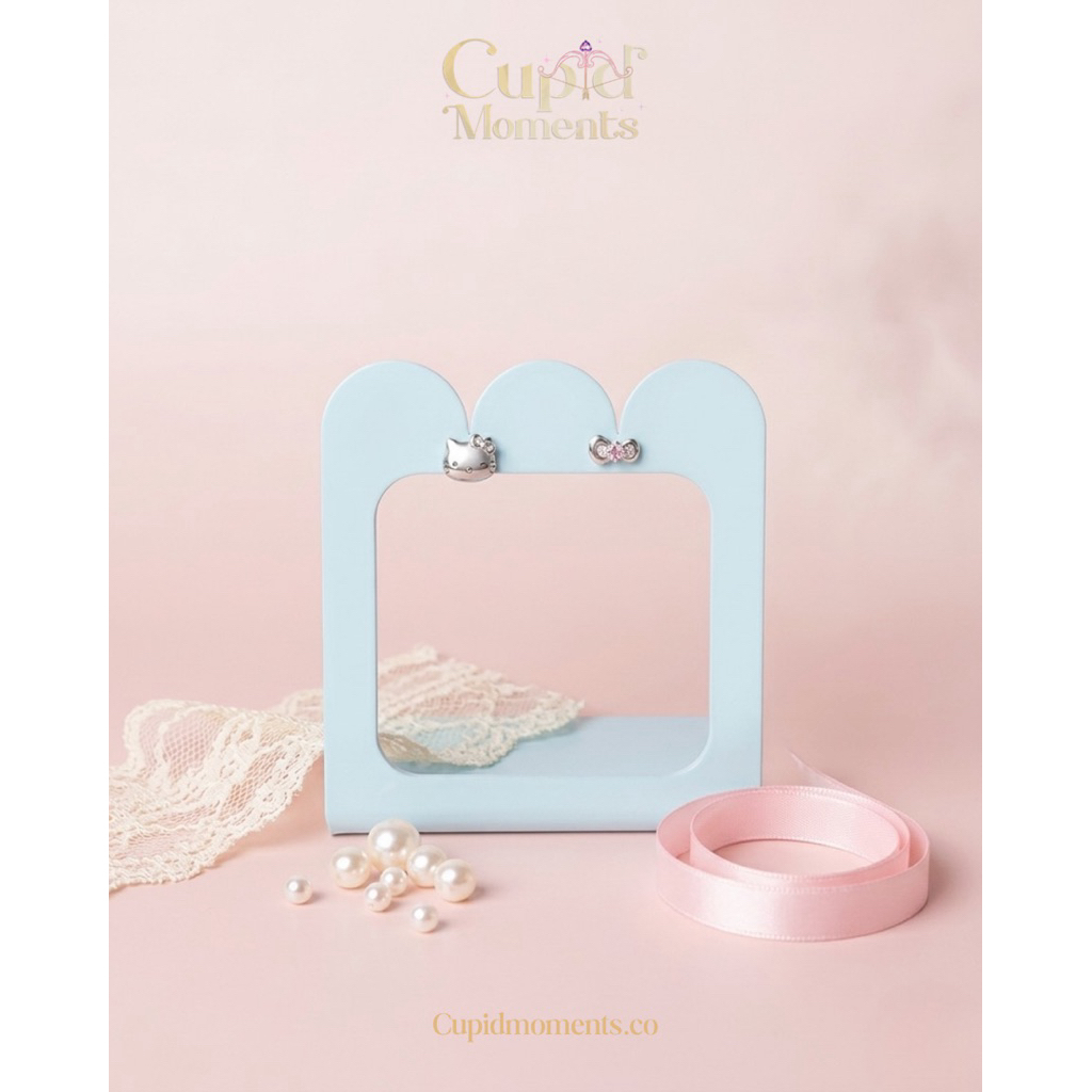 (เงินแท้ S925) Hello Kitty Fairy Earrings ต่างหูเฮลโลคิตตี้แฟรี่