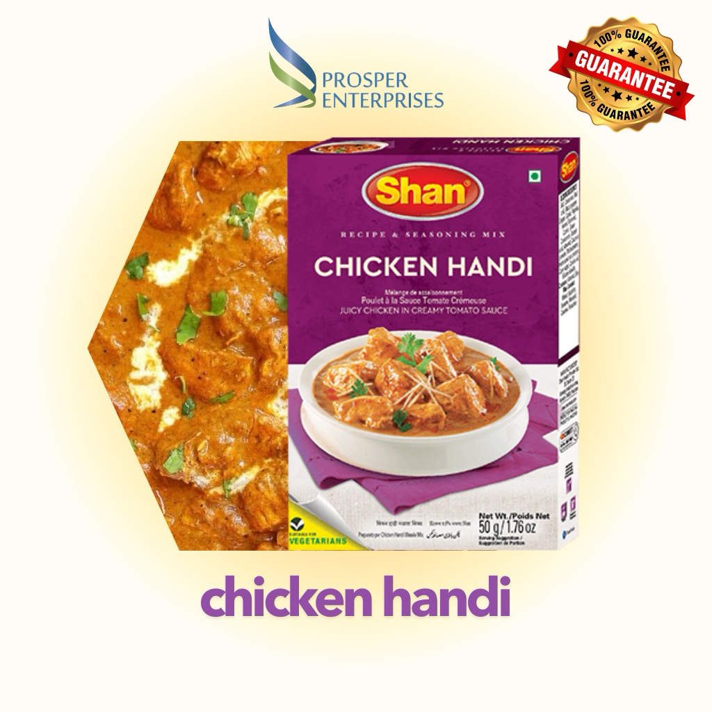 Shan Chicken Handi Masala 50g | เครื่องเทศแกงไก่ฮันดิกึ่งสำเร็จรูป 50 กรัม