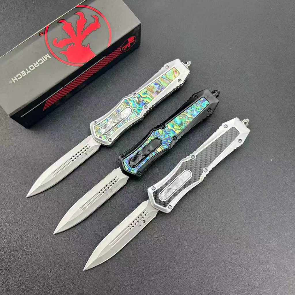 Microtech ไมโครเทคโนโลยี ความแข็ง: 58-60HRC วัสดุก้าน: โลหะผสมสังกะสี OTF