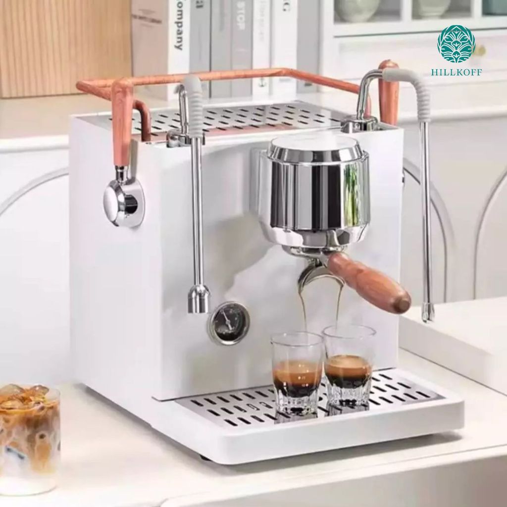 Hillkoff : เครื่องชงกาแฟ OZO DHRON DR7107A Coffee Machine เครื่องสกัดกาแฟ เครื่องชงกาแฟไฟฟ้า เครื่อง