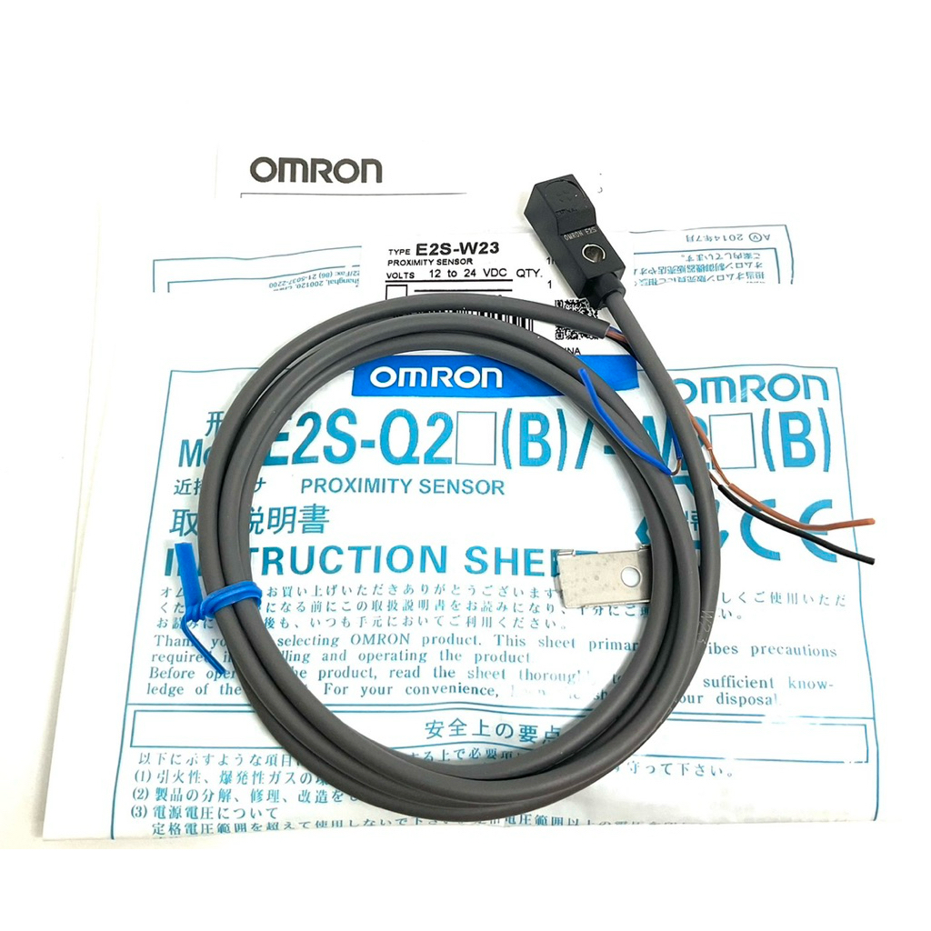 Omron E2S-W23 PROXIMITY SENSOR 12-24VDC  1M (ของใหม่) ระยะ2.5mm 3สาย ชนิด NPN-NO
