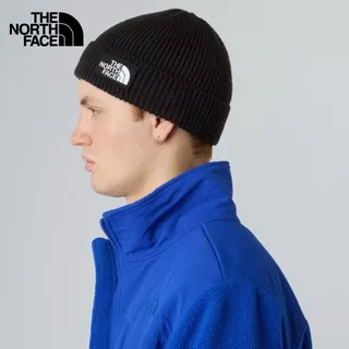 THE NORTH FACE TNF LOGO BOX CUFFED BEANIE - TNF BLACK หมวกบีนนี่ Unisex