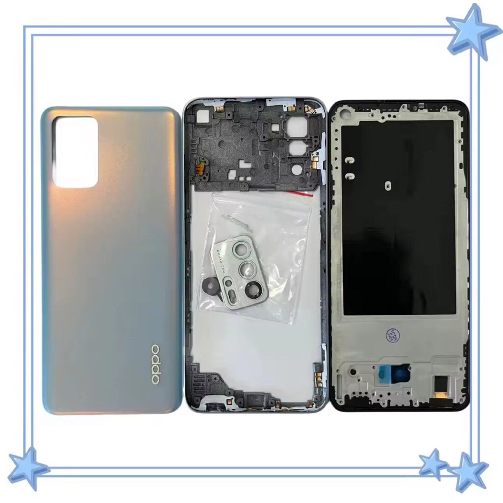 อะไหล่บอดี้ oppo Reno 6Z เคสกลางพร้อมฝาหลัง ใหม่ Body Oppo reno6Z