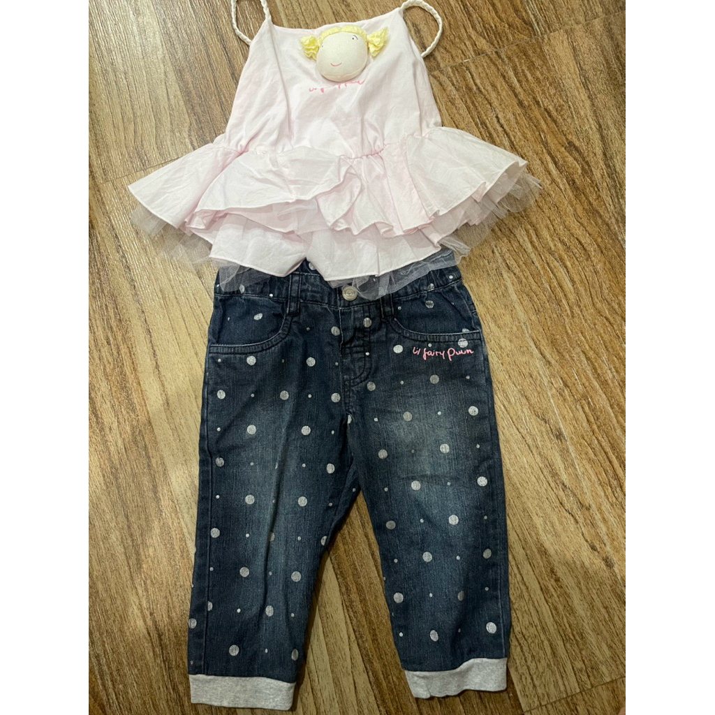 ชุดเซ็ท เสื้อ+กางเกง  ชาลอม/chalom:pumm/le petit pumm 24M/3y