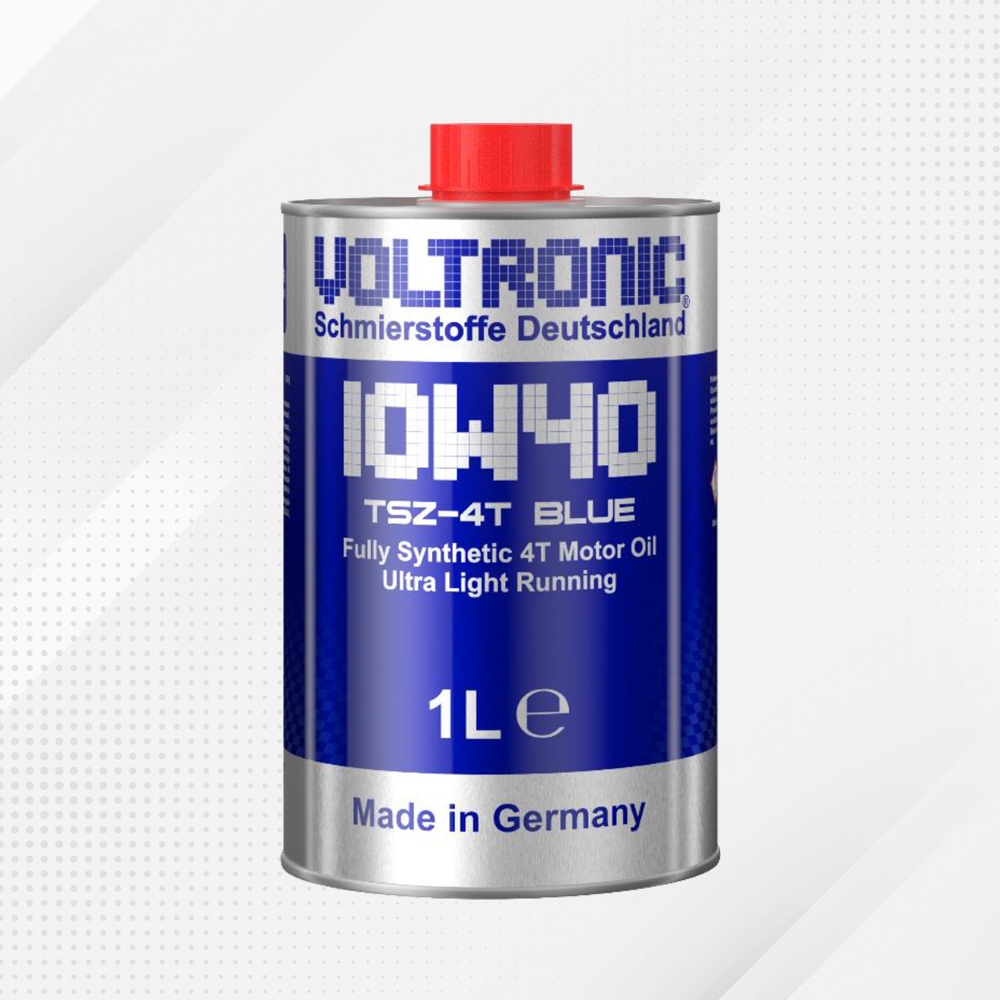 VOLTRONIC ® 10W40 TSZ-4T BLUE Fully Synthetic API SN JASO MA2 4X ESTER FORMULA ขนาด 1 ลิตร