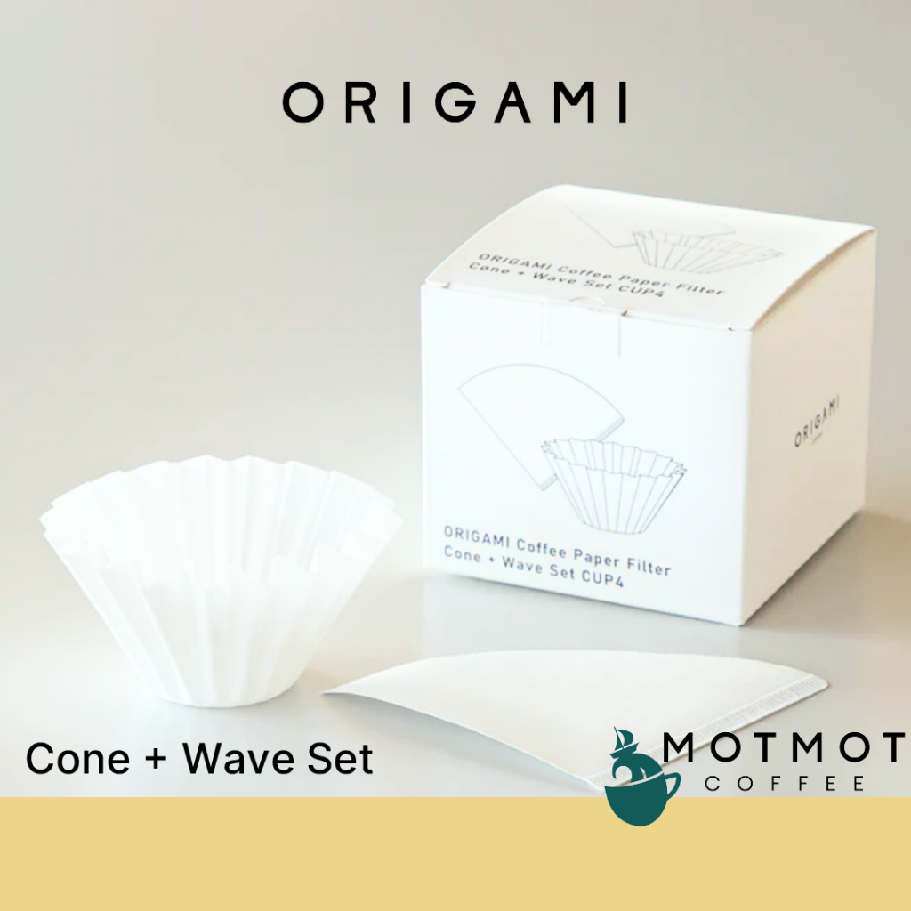 Origami Coffee Paper Filter [Cone+Wave set] | กระดาษกรองดริปกาแฟ Origami