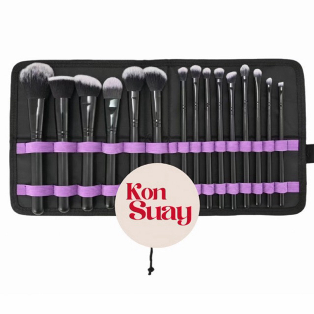 konsuay basic set (16ชิ้น) แปรงพื้นฐานสำหรับมือใหม่ ขนนุ่ม สบายผิว