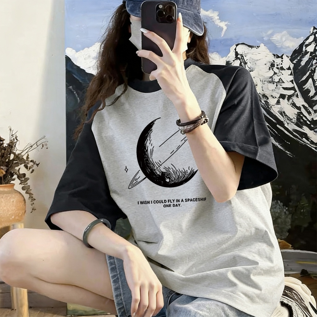 P-894 เสื้อยืดทูโทน สไตล์Minimal เรียบรู ทันสมัย