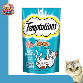 “ Temptations 75g ขนมแมวขายดี ทูน่า/ไก่ กินง่าย แมวชอบ”