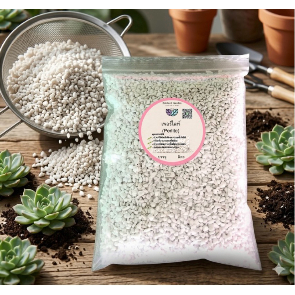 เพอร์ไลท์ (Perlite) สำหรับผสมดินปลูก