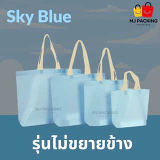 🛍️ [แพค 25 ใบ] 🔥พร้อมส่ง🔥ถุงผ้าสปันบอนด์ ไม่ขยายข้าง พรีเมียม | มี 20 สี | 4 ขนาด | ถุงช้อปปิ้ง กระเป๋าใส่สินค้า