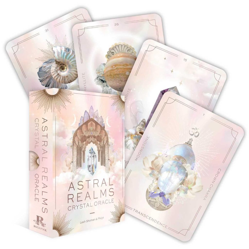 ✨พร้อมส่งแท้💯Astral Realms Crystal Oracle 🌟🔮 ไพ่ออราเคิล