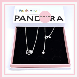[พร้อมส่ง สินค้าแท้ 💯]สร้อยคอแพนโดร่า pandora Sparkling Infinity Heart Necklace