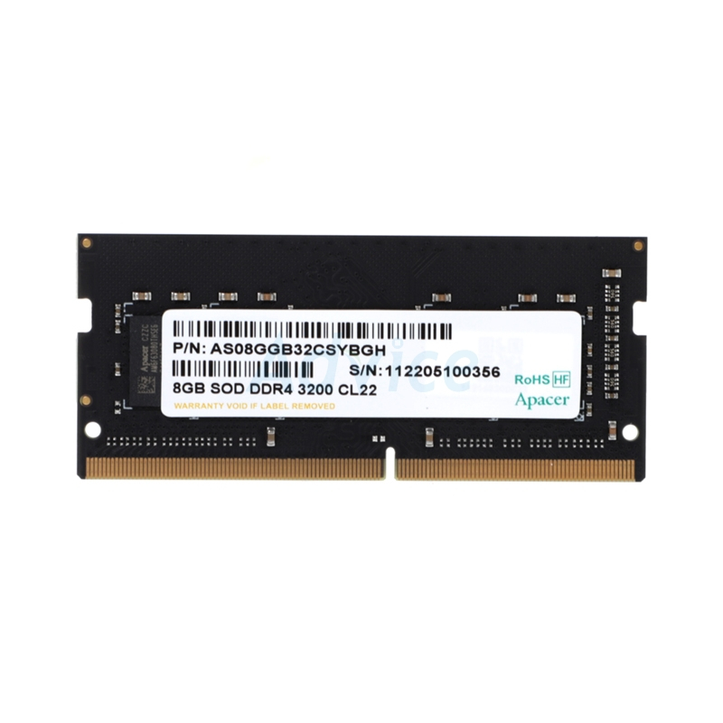 8GB RAM DDR4(3200) APACER SO-DIMM 8 CHIP (ES.08G21.GSH)