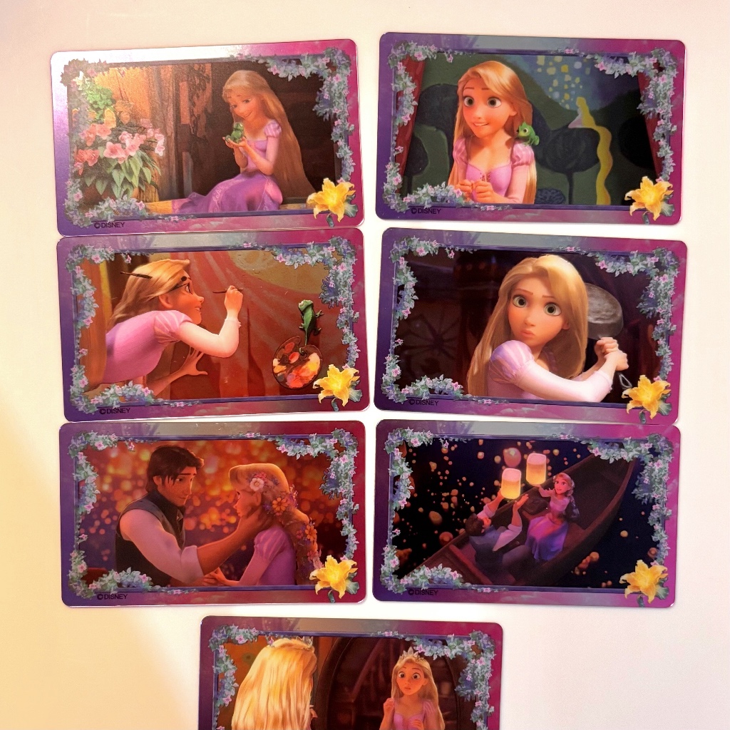 👸🏼 สติ๊กเกอร์ติดบัตรเจ้าหญิง Disney / ราพันเซล / นีโม่