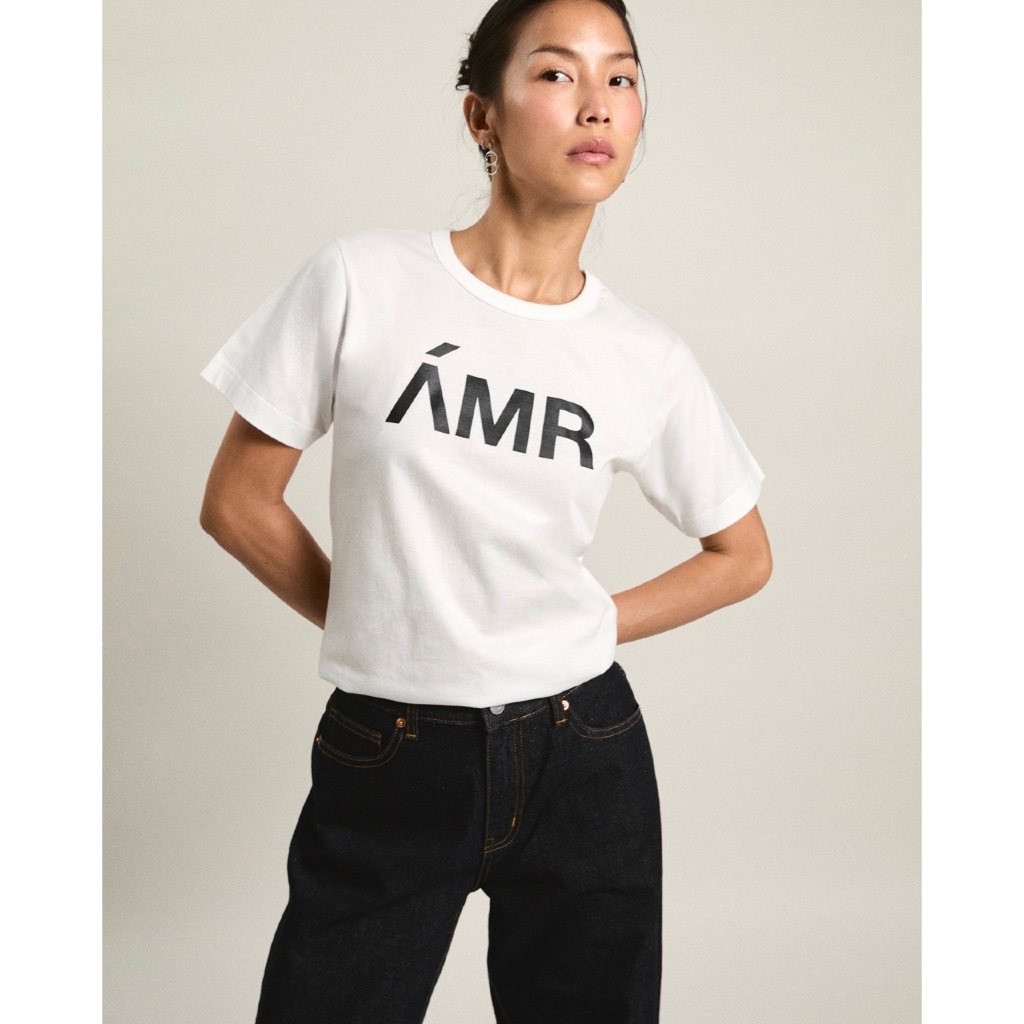 AMR DE SAISON ( AIMER ) - AMR Slim Fit T-shirt เสื้อยืดโลโก้