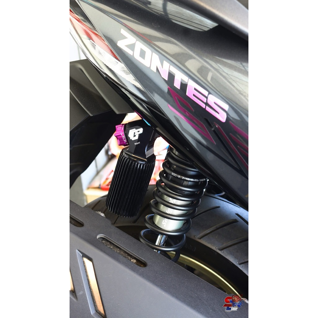 NEW สติ๊กเกอร์แต่งโช๊ค profender ครบชุด สีโครมเงา สีรุ้ง สวย สำหรับโช๊คคู่ ราคา ถูกที่สุด ดีลบีเคเค แกลเลอรีภาพที่ 7