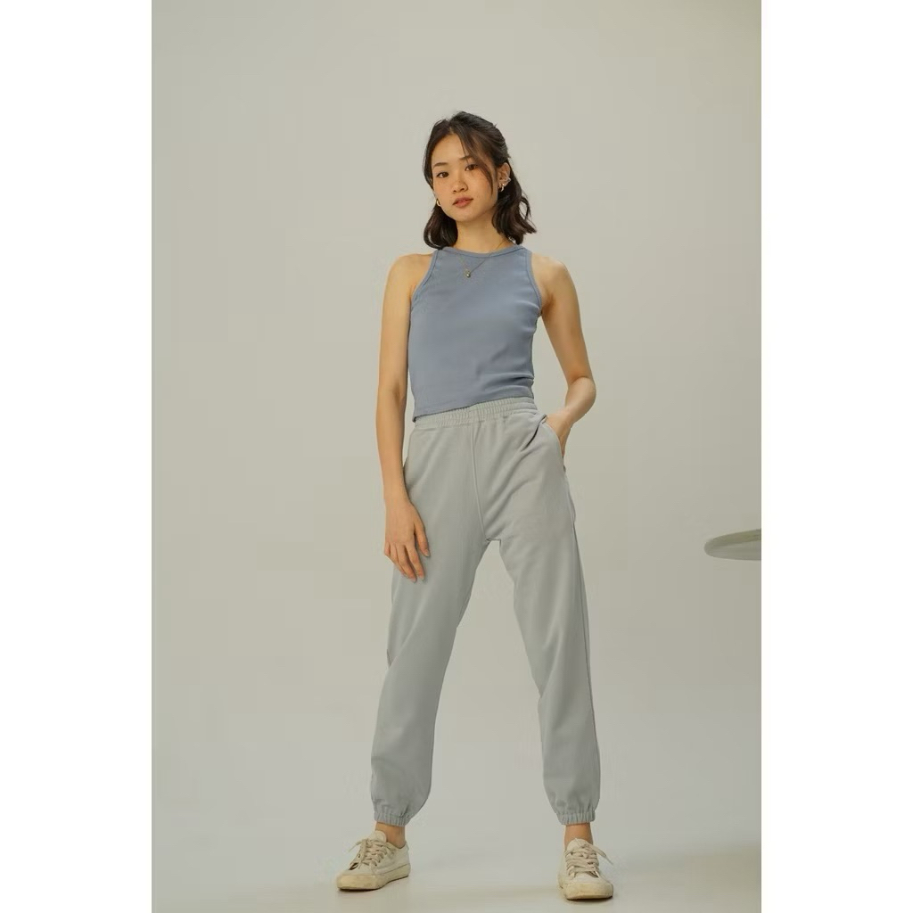 กางเกงขาจั๊ม เนื้อผ้านุ่มพรีเมียม แบรนด์ Ketch.apparel Size M สี Cloud