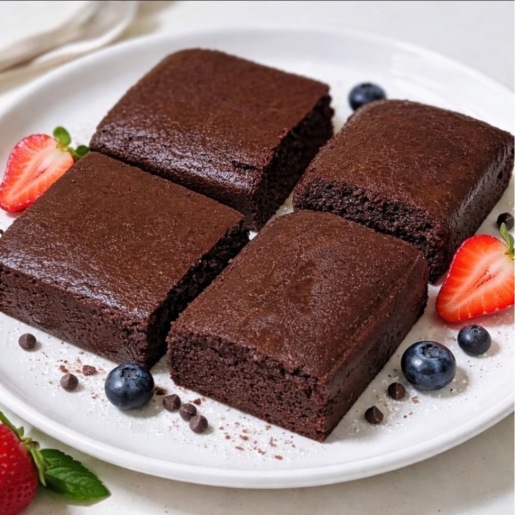 Keto Brownie 4 pcs.  คีโตบราวนี่ 4 ชิ้น  ไม่มีกลูเตน by Sweetless House Keto