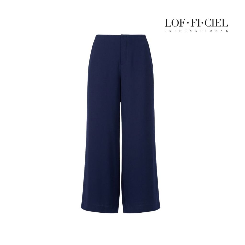 LOF-FI-CIEL Woman's pants กางเกงขายาว ทรงกว้าง สีกรม F9YQNV