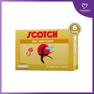 [แพ็ก6] Scotch(สก๊อต) รังนกแท้ สูตรไซลิทอล 40 มล.