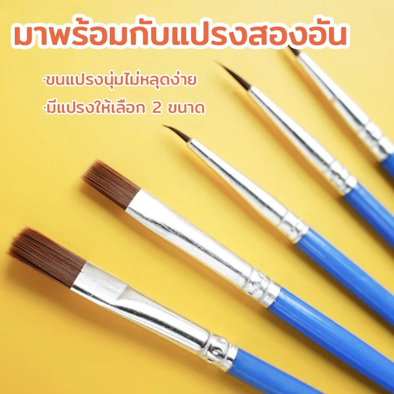Chokdee ระบายสีตามตัวเลข 20*20 ซม มีสี+พู่กัน ภาพวาดตกแต่งอะคริลิค ภาพวาดสีน้ำมันดิจิตอล ของขวัญ DIY thumbnail 7