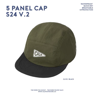 5 Panel Cap v2.2024 หมวก คราม แคมป์